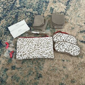 NEW Emirates Airlines Toiletries Bag with Doubles